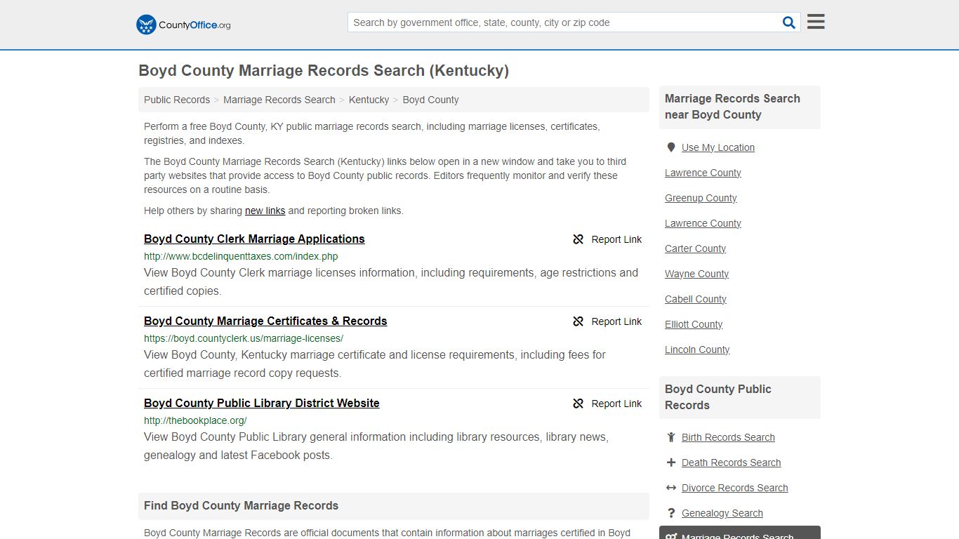 Marriage Records Search - Boyd County, KY (Marriage Licenses ...